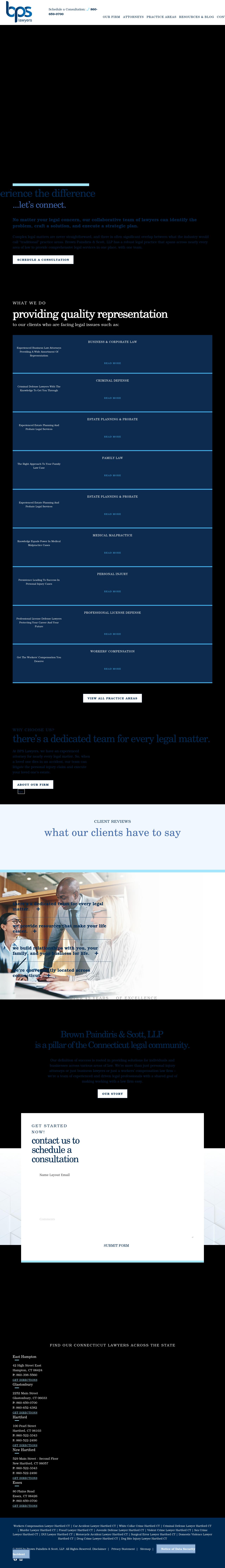 Brown Paindiris & Scott, LLP - East Hampton CT Lawyers