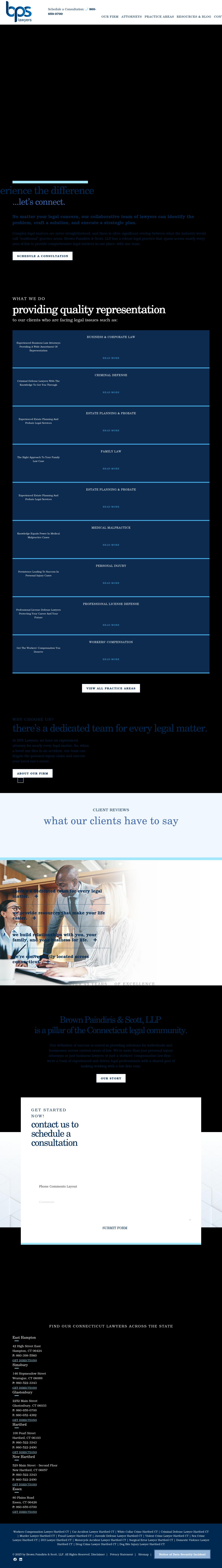 Brown, Paindiris & Scott LLP - Hartford CT Lawyers