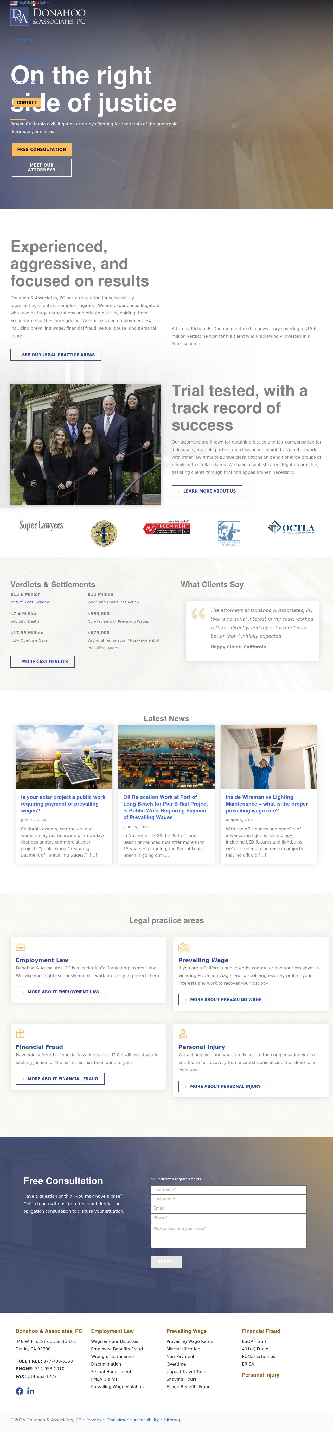 Donahoo & Associates - Tustin CA Lawyers
