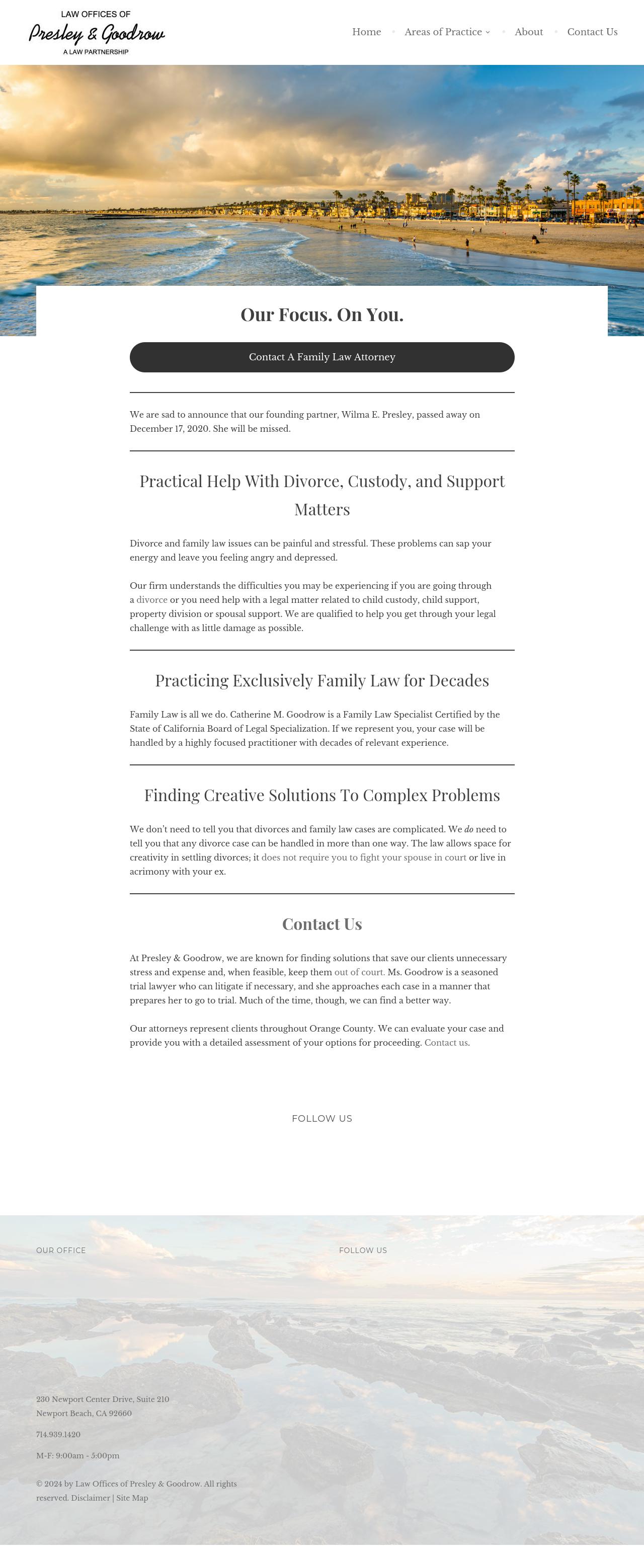 Law Offices of Presley & Goodrow - Orange CA Lawyers