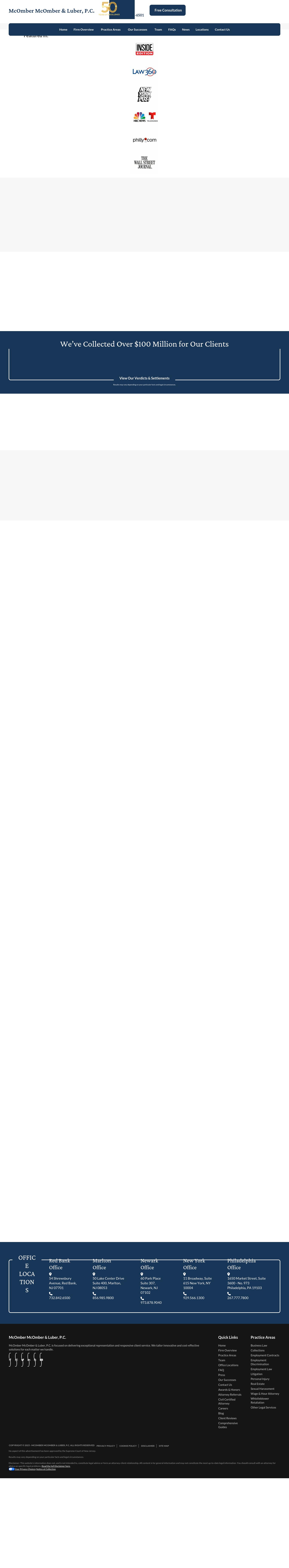 McOmber & McOmber, P.C. - Red Bank NJ Lawyers