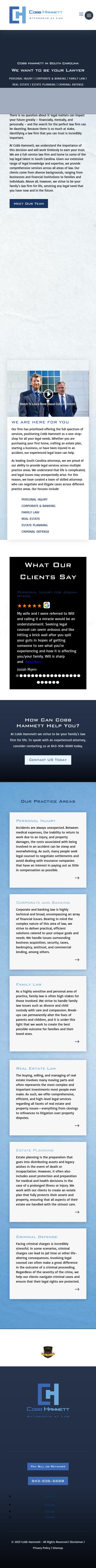 Cobb, Dill & Hammett, LLC - Mt. Pleasant SC Lawyers