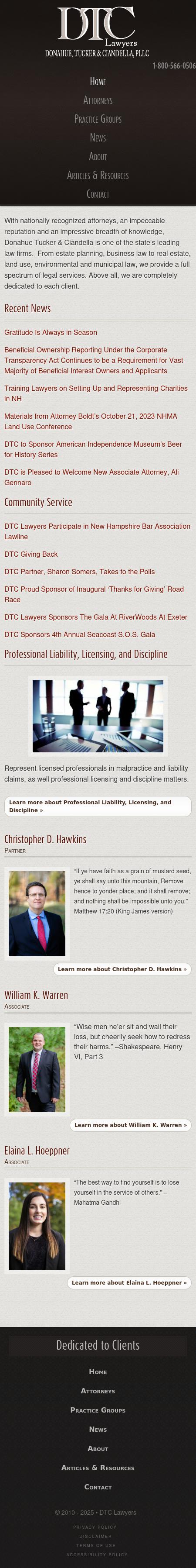 Donahue Tucker & Ciandella PLLC - Exeter NH Lawyers