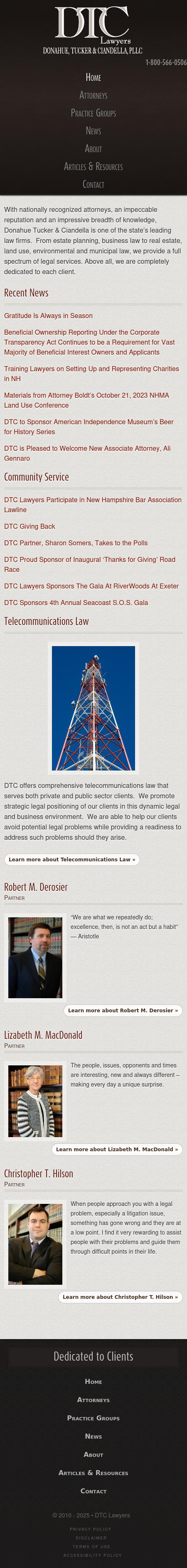 Donahue Tucker & Ciandella PLLC - Meredith NH Lawyers