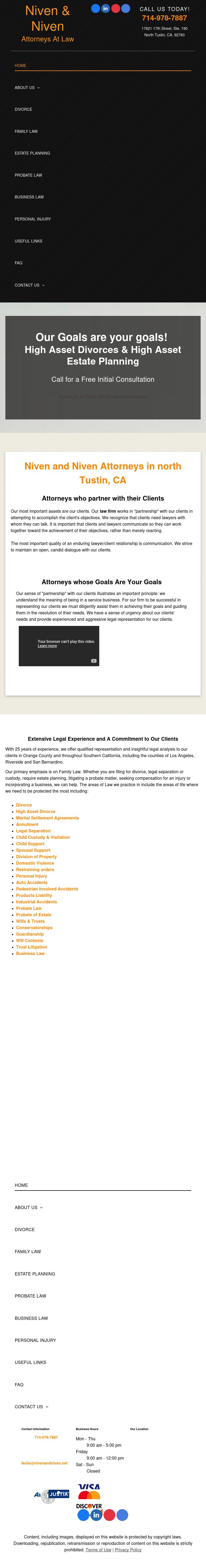 Niven & Niven - Tustin CA Lawyers