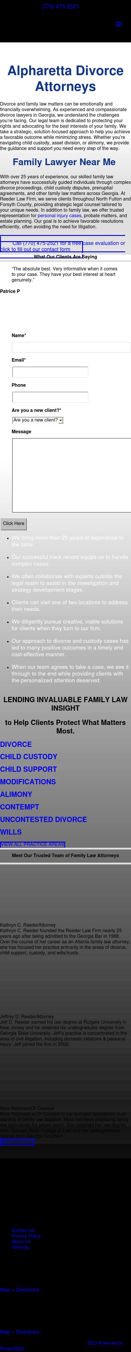 Reeder Law Firm - Alpharetta GA Lawyers