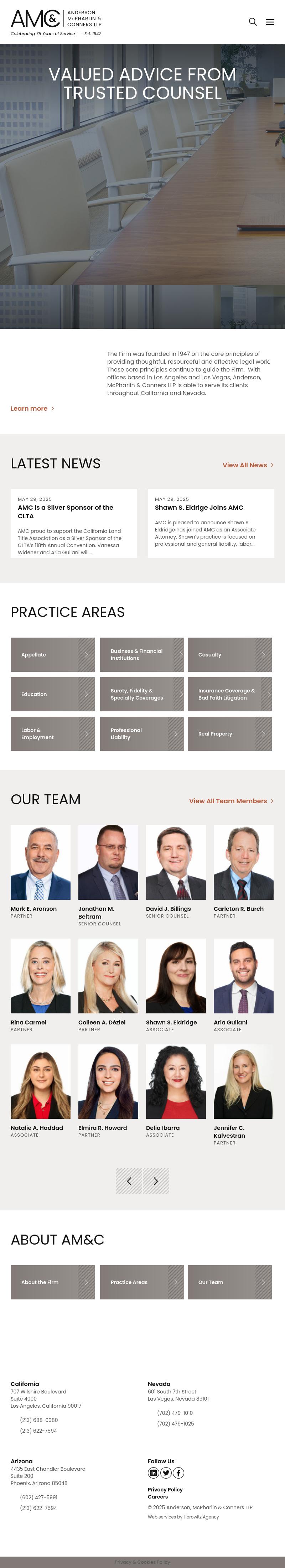Anderson, McPharlin & Conners LLP - Ontario CA Lawyers