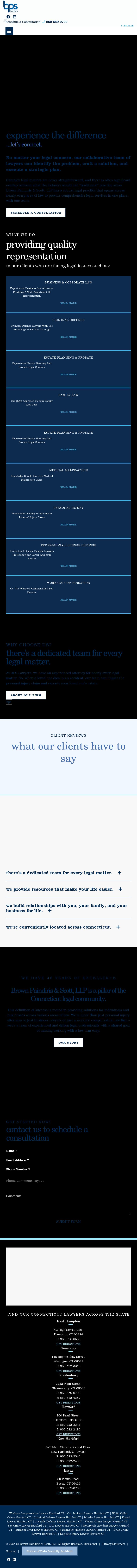 Brown, Paindiris & Scott LLP - Hartford CT Lawyers