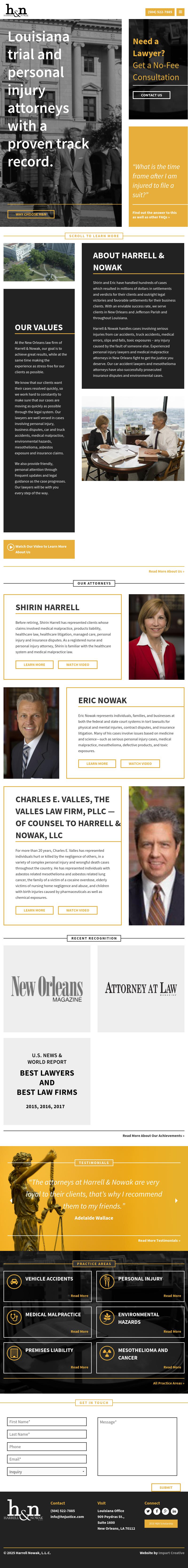 Harrell & Nowak, LLC - New Orleans LA Lawyers