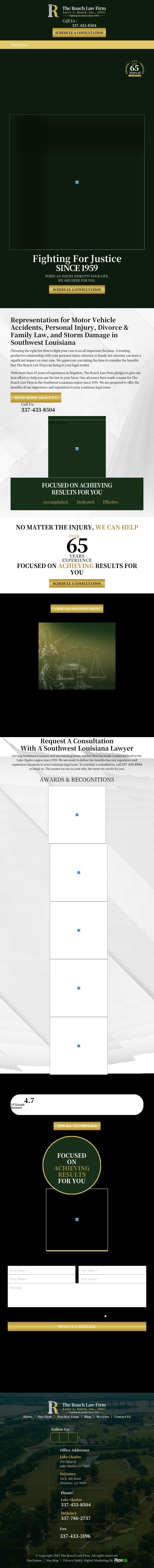 The Roach Law Firm - Lake Charles LA Lawyers