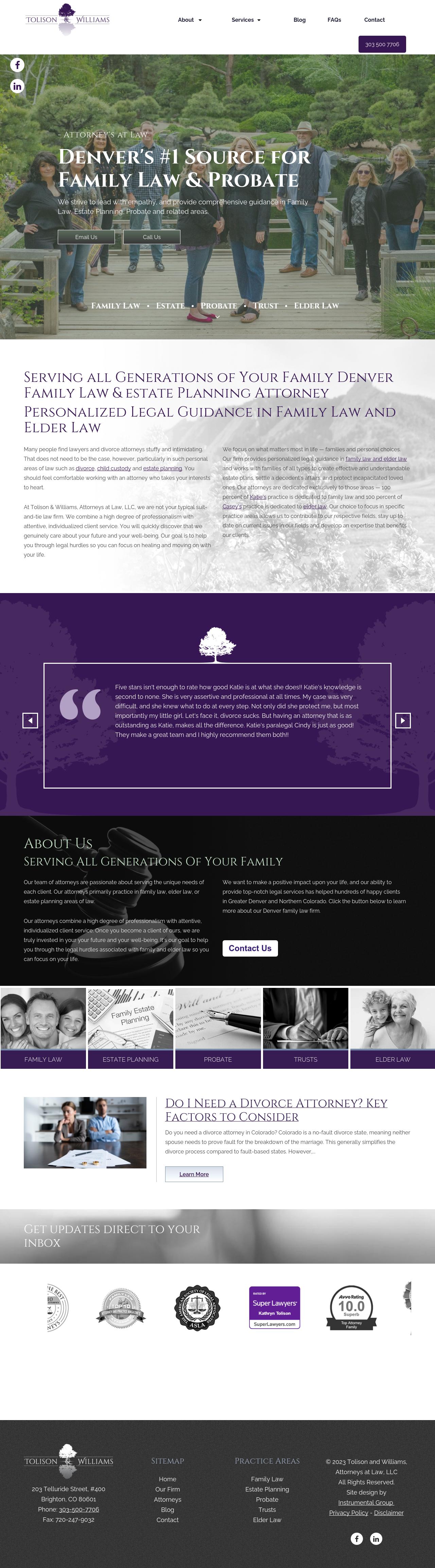 Tolison & Williams, Attorneys at Law, LLC - Brighton CO Lawyers